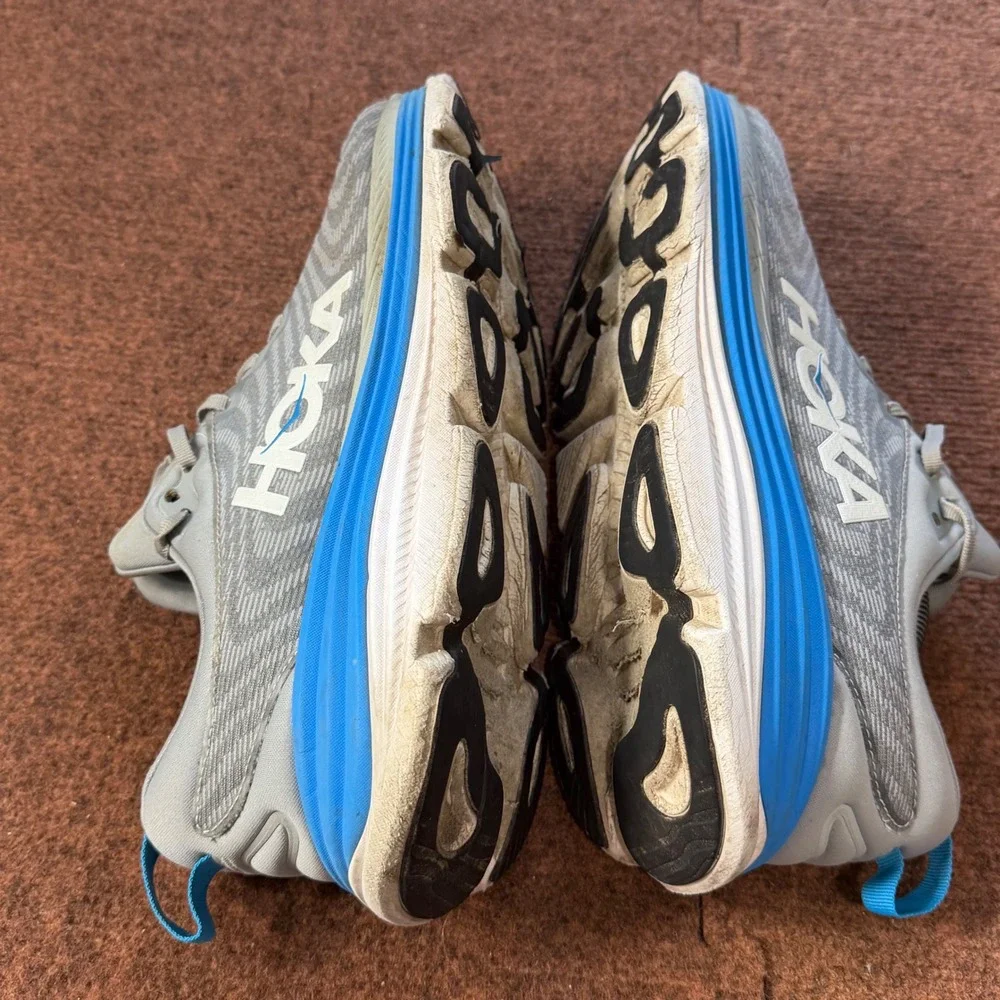 C+ gym Hoka Gaviota 5 Mens Running Shoes Grey Blue 1127929 LDVB Size 12.5D